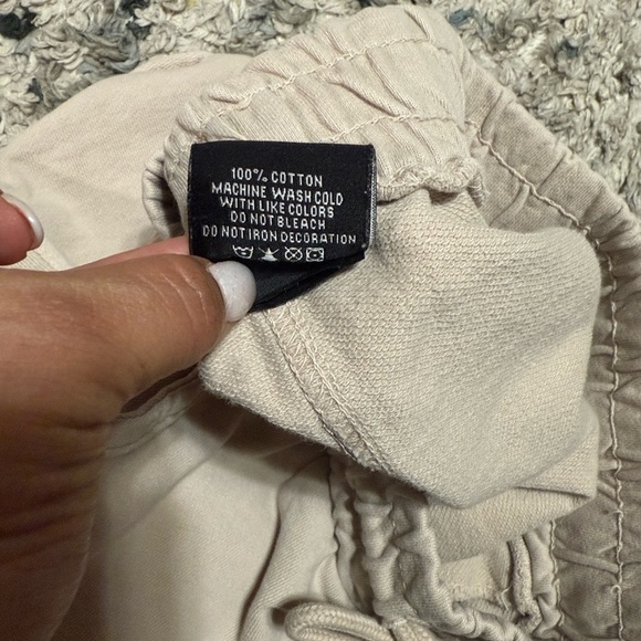 YoungLA Women's Athletic Shorts - Cream and Purple - Picture 7 of 9